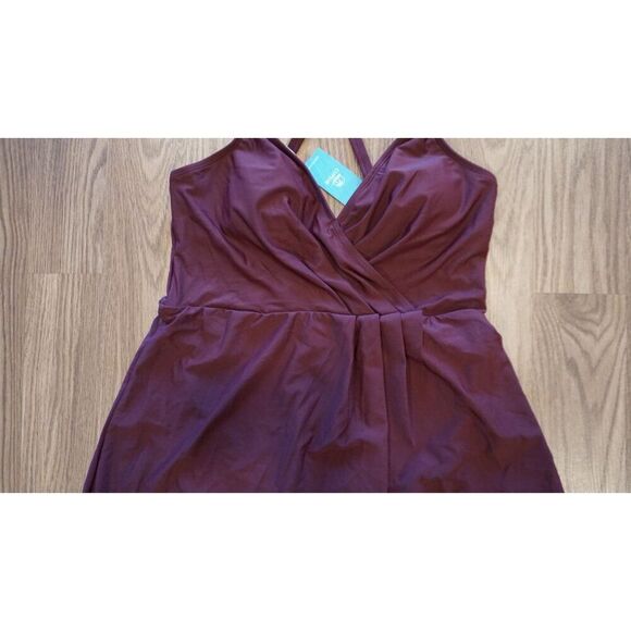 Cupshe Burgundy One-Piece Swimsuit - Picture 7 of 16